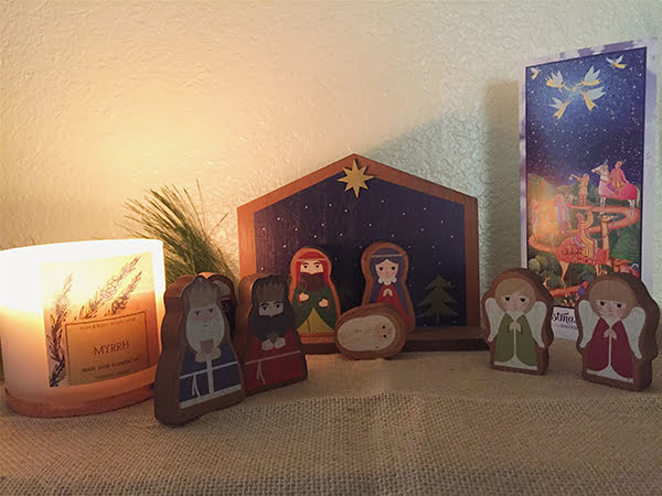 Christmas decor, nativity scene