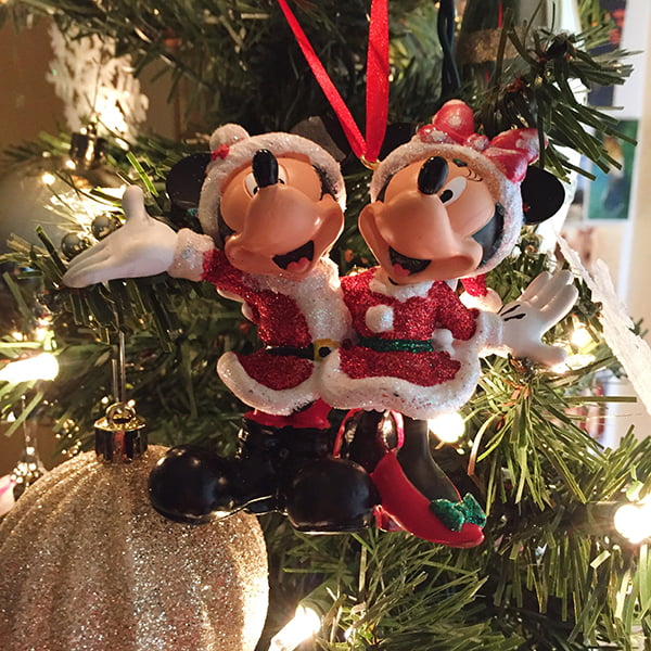Christmas decor, mickey minnie ornament, disneyland ornament
