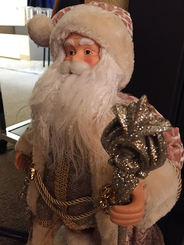 Christmas decor, santa figurine