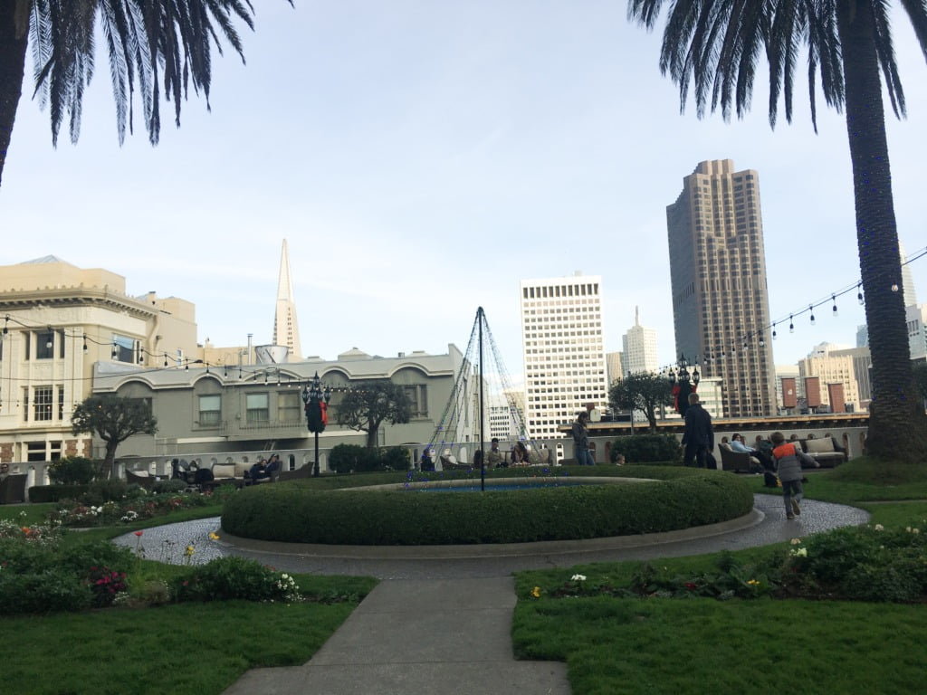 fairmont san francisco, fairmont sf, fairmont san francisco gingerbread house, fairmont san francisco rooftop garden, transamerica pyramid, salesforce tower